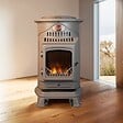 UNIVERSAL - Poêle à gaz Fonte véritable 3.4KW MARRON Miel Effet feu de bois Provence UNIVERSAL - vignette