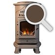 UNIVERSAL - Poêle à gaz Fonte véritable 3.4KW MARRON Miel Effet feu de bois Provence UNIVERSAL - vignette