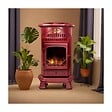 UNIVERSAL - Poêle à gaz Fonte véritable 3.4KW Rouge Chauffage d'appoint au gaz Effet feu de bois Provence UNIVERSAL - vignette