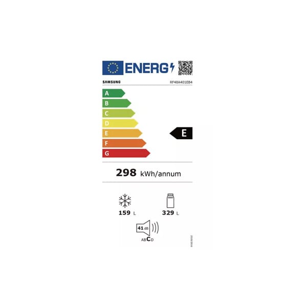 SAMSUNG - réfrigérateur américain 83.3cm 488l ventilé noir mat - RF48A401EB4 - large