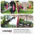 TECTAKE - Parasol SILIA en aluminium 460 x 270 cm beige - vignette
