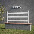 MON MARCHE DECO - Kit Clôture SLIM PVC Blanc H. 90 cm - 3 Lisses - 11,10 m - vignette