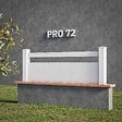 MON MARCHE DECO - Kit Clôture PRO PVC Blanc H. 72 cm x L. 5.70 m - 1 Lisse + 2 Soubassements - vignette