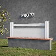 MON MARCHE DECO - Kit Clôture PRO PVC Blanc H. 72 cm - 1 Lisse + 2 Soubassements - 11,30 m - vignette