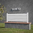 MON MARCHE DECO - Kit Clôture SLIM PVC Blanc H. 72 cm x L. 5.60 m - 5 Lisses claire-voie - vignette