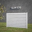 MON MARCHE DECO - Kit Clôture SLIM PVC Blanc H. 120 cm x L. 5.60 m - 10 Lisses claire-voie - vignette