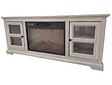 PURLINE - Buffet avec cheminée électrique couleur gris 2000W - vignette