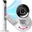 TECTAKE - Ventilateur colonne 110 cm blanc - vignette