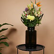BLOOMIQUE - Vase Gigi - Vase noir intérieur - Vase en verre - Vase à fleurs - H35 x Ø13 cm - Vase fait main - vignette