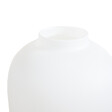 BLOOMIQUE - Vase Magret - Vase blanc intérieur - Vase en verre - Vase à fleurs - H40 x Ø19 cm - Vase fait main - vignette