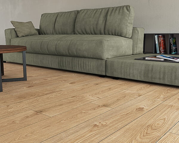 ECOCERAMIC - Sol d'intérieur Tundra - Taupe - 20x120cm - 2.16m2 - large