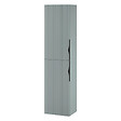 CERSANIT - Meuble colonne de salle de bain strié H 160 cm vert fjord mat à suspendre - Tirso - vignette