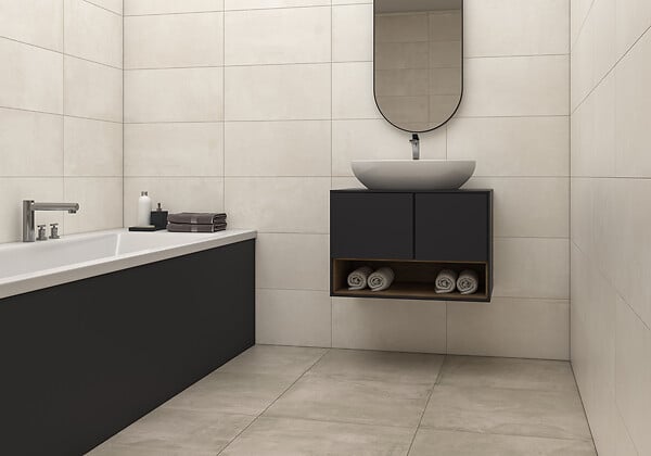 ECOCERAMIC - Sol d'intérieur Aston - Marfil - 30.4x60.8cm - 1.66m2/boîte - large