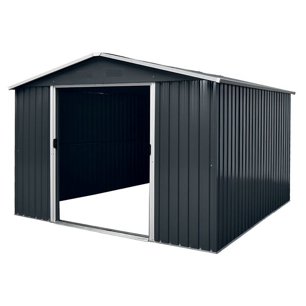WERKAPRO - Abri jardin en métal 6,90m2  2,60 x 2,79 x H2,02m - large