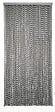 MOREL - Rideau de porte en coton tressé - Gris - L.90xH.200cm - vignette