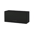 CUISINEANDCIE - Cuisineandcie - Meuble haut SLIM de cuisine Lovia Noir Mat 1 porte relevable L 80 cm - vignette