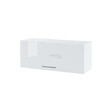 CUISINEANDCIE - Cuisineandcie - Meuble haut SLIM de cuisine Bellissi Blanc Brillant 1 porte relevable L 90 cm - vignette