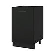 CUISINEANDCIE - Cuisineandcie - Meuble bas de cuisine Lovia Noir mat 1 porte L 50 cm - vignette