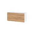 CUISINEANDCIE - Cuisineandcie - Meuble haut SLIM de cuisine Bellissi Chene 1 porte relevable L 90 cm - vignette