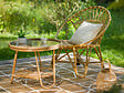 JARDILINE - Ensemble salon de jardin bohème, fauteuil rotin rond + table basse - Jardiline - vignette