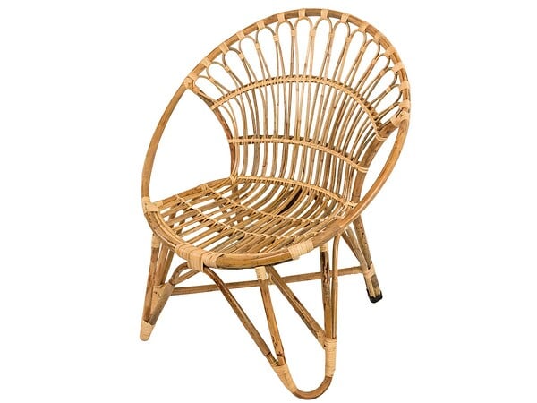 JARDILINE - Ensemble salon de jardin bohème, 2 fauteuils  rotin rond + table basse - Jardiline - large