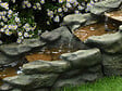UBBINK - Fontaine de jardin Brembo allongée rochers et pierres, avec éclairage LED - Ubbink - vignette