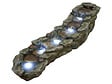 UBBINK - Fontaine de jardin Brembo allongée rochers et pierres, avec éclairage LED - Ubbink - vignette