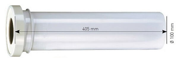 SIAMP - Pipe droite dévacuation SIAMP - pour bâti-support - 92300007 - large
