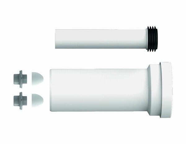 SIAMP - Kit de liaison cuvette standard Siamp - Droit - Avec joint EPDM - Blanc - large