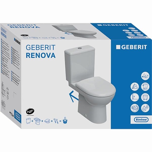 GEBERIT - Pack WC au sol Renova  - 501.856.00.1 - large