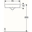 GEBERIT - Lave-mains d'angle Renova Compact Geberit - 155x395x450mm - Mural - Blanc - vignette