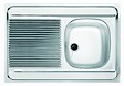 FRANKE - Évier inox 1 bac, 1 égouttoir à poser - Dimensions : 80 x 60 cm - MAN711-800 - vignette