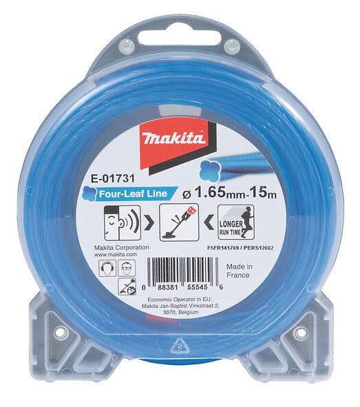 MAKITA - Fil de coupe hélicoïdal MAKITA E-01731 pour débroussailleuse Ø1,65mm 15m - large