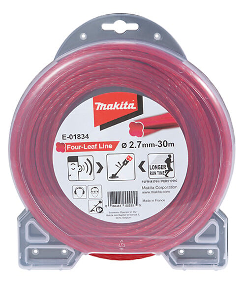 MAKITA - Fil de coupe hélicoïdal MAKITA E-01834 pour débroussailleuse Ø2,7mm 30m - large