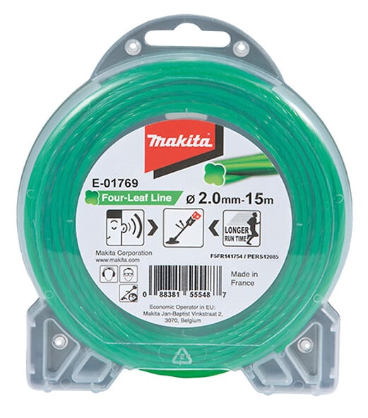MAKITA - Fil de coupe hélicoïdal MAKITA E-01769 pour débroussailleuse Ø2mm 15m - large