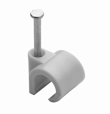 DEBFLEX - Lot de 50 attache-fils, Diamètre de 12 à 16 mm, L.26 mm, Gris - large