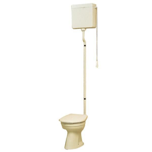 GEBERIT - Réservoir apparent haut simple chasse avec chaînette AP123 - large