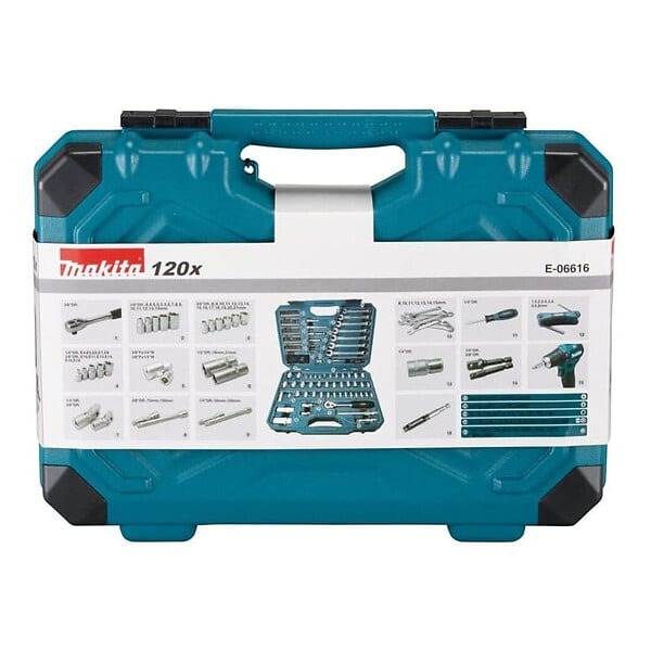 MAKITA - Jeu d'outils en coffret MAKITA E-06616 120 pièces - large
