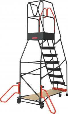 FIMM - Escabeau de rayonnage 8 marches à  immobilisation automatique 150 kg - FIMM - 830008813 - large