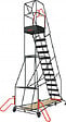 FIMM - Escabeau de rayonnage 13 marches à  immobilisation automatique 150 kg - FIMM - 830008818 - vignette