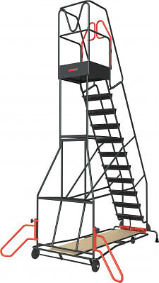 FIMM - Escabeau de rayonnage 12 marches à  immobilisation automatique 150 kg - FIMM - 830008817 - large