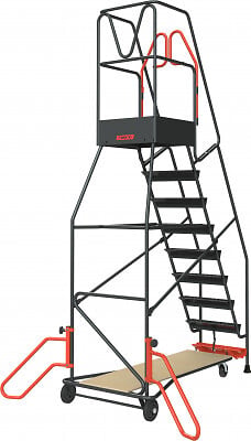 FIMM - Escabeau de rayonnage 9 marches à  immobilisation automatique 150 kg - FIMM - 830008814 - large