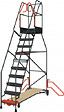 FIMM - Escabeau de rayonnage 10 marches à  immobilisation automatique 150 kg - FIMM - 830008815 - vignette