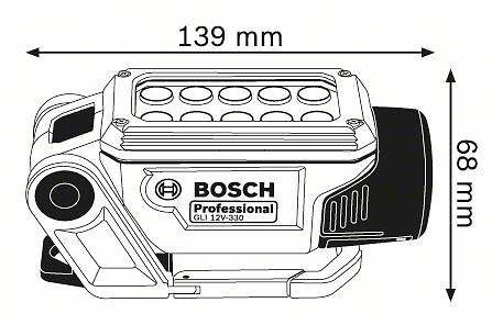 BOSCH - Lampe  GLI 12V-330 - sans batterie - 06014A0000 - large