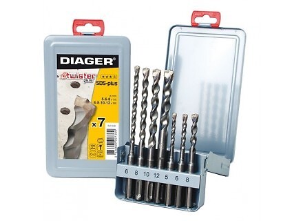 DIAGER - Trousse de forêts SDS+ Twister+ - large