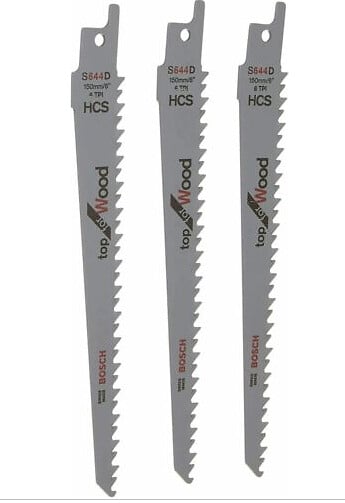 BOSCH - Lot de 3 lames bois pour élagueur BOSCH Keo - large