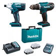 MAKITA - Perceuse sans fil MAKITA DF4880 + Clé à chocs TD127D avec batterie et chargeur + 30 embouts DK18A35X1 - vignette