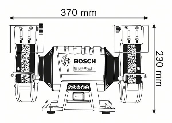 BOSCH - Touret à meuler GBG 60-20 Ø200mm 600 W -  - 060127A400 - large