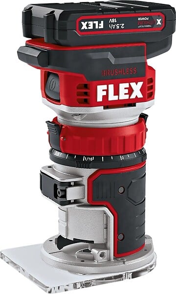 FLEX - Affleureuse défonceuse FLEX CER 18.0-EC C 18V (vendu sans batterie) - large