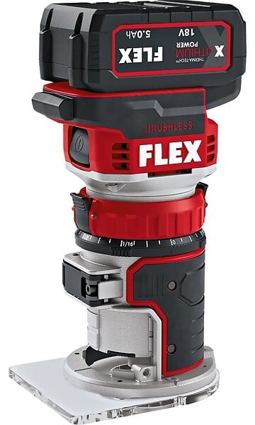 FLEX - Affleureuse défonceuse FLEX CER 18.0-EC C 18V (vendu sans batterie) - large